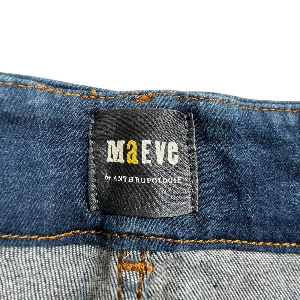 Maeve By Anthropologie Womens 20W Colette Wide Leg High Rise Denim Jeans Boho - Picture 7 of 10